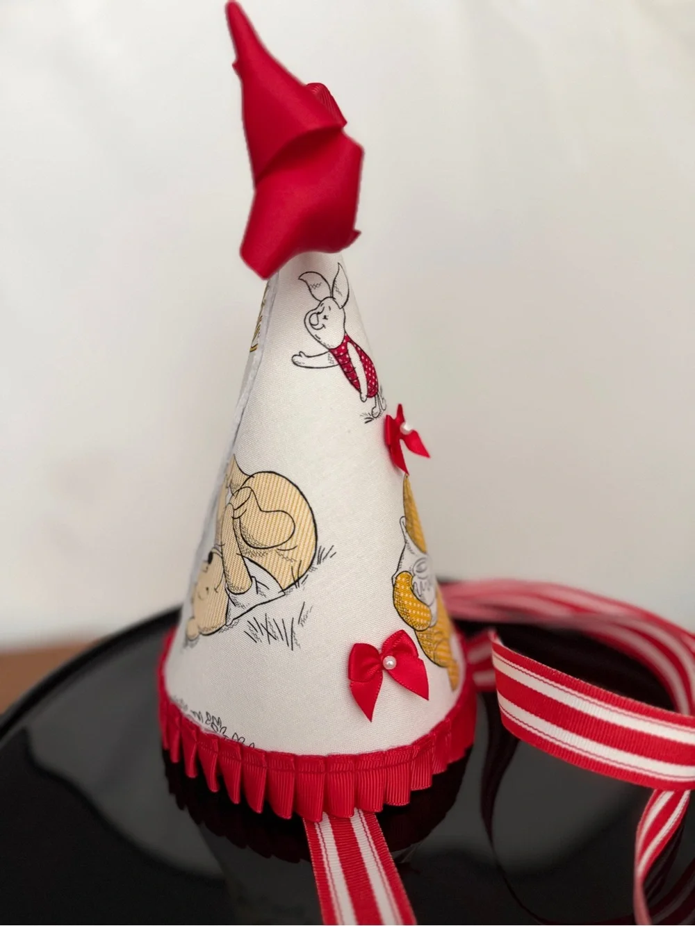 New Handmade Girls Winnie the Pooh Birthday Party Hat